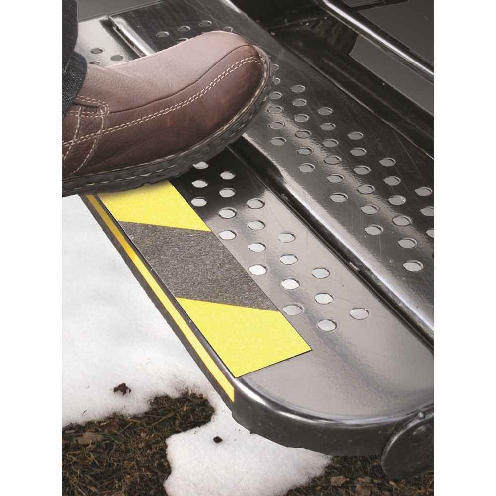 Non - Slip Grip Tape for Steps (2" x 15', Black/Yellow) - Young Farts RV Parts