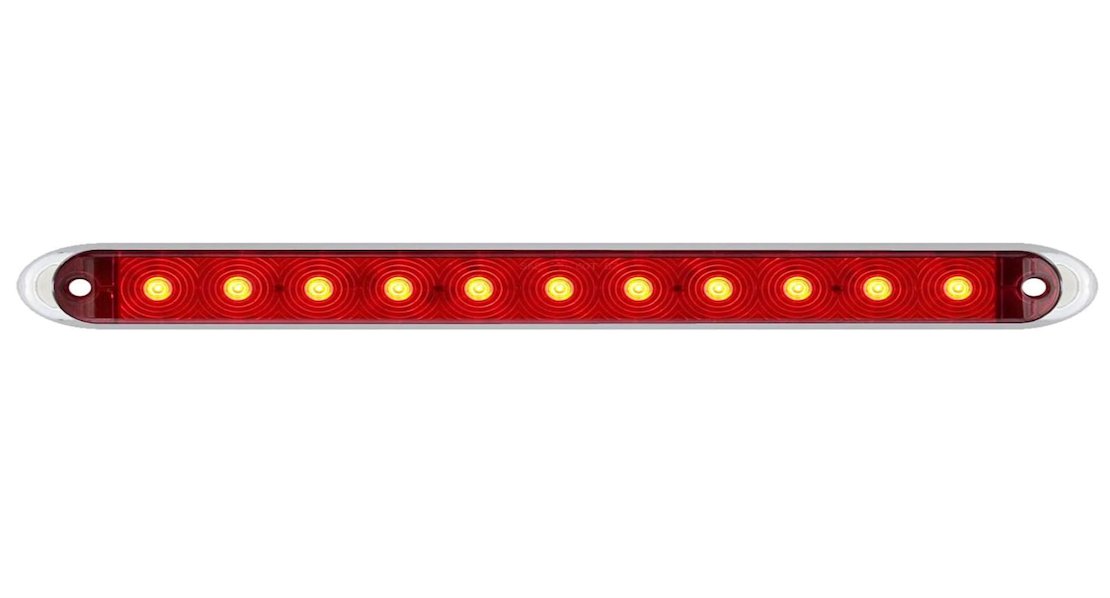Optronics STL69RK LED Stop/ Turn/ Tail Trailer Light 15"L - Red - Young Farts RV Parts