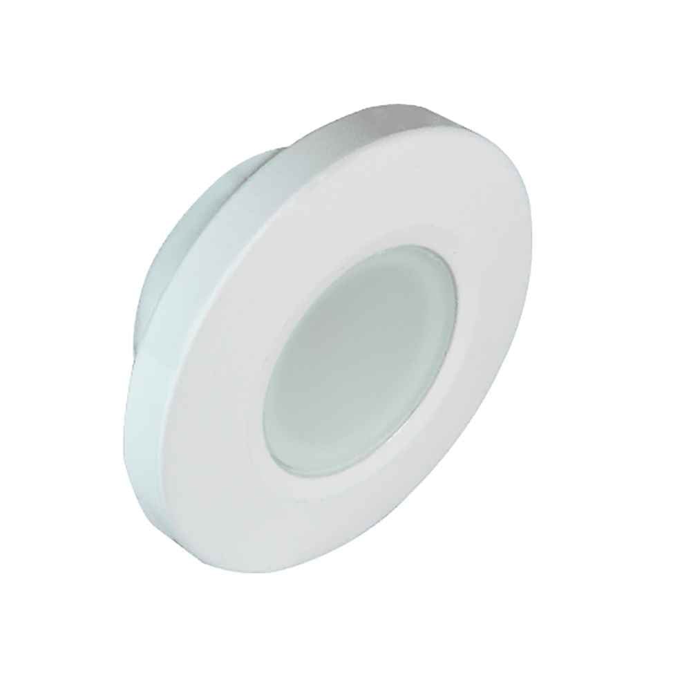 Orbit Flush Mount Down Light - Blue Non - Dimming, Red Non - Dimming & White Dimming w/White Housing - Young Farts RV Parts