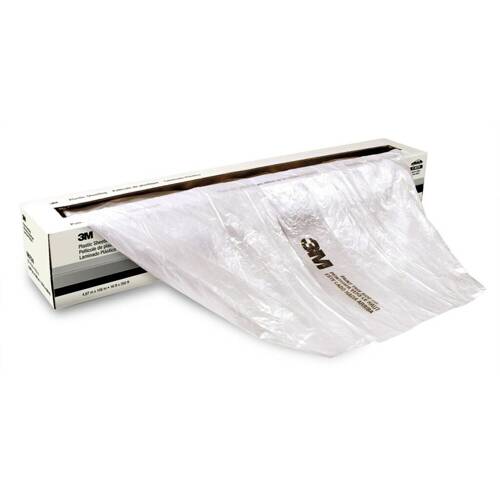 Paint Spray Protection Cover - 12' x 400' Plastic Sheet; Transparent - 06723 - Young Farts RV Parts
