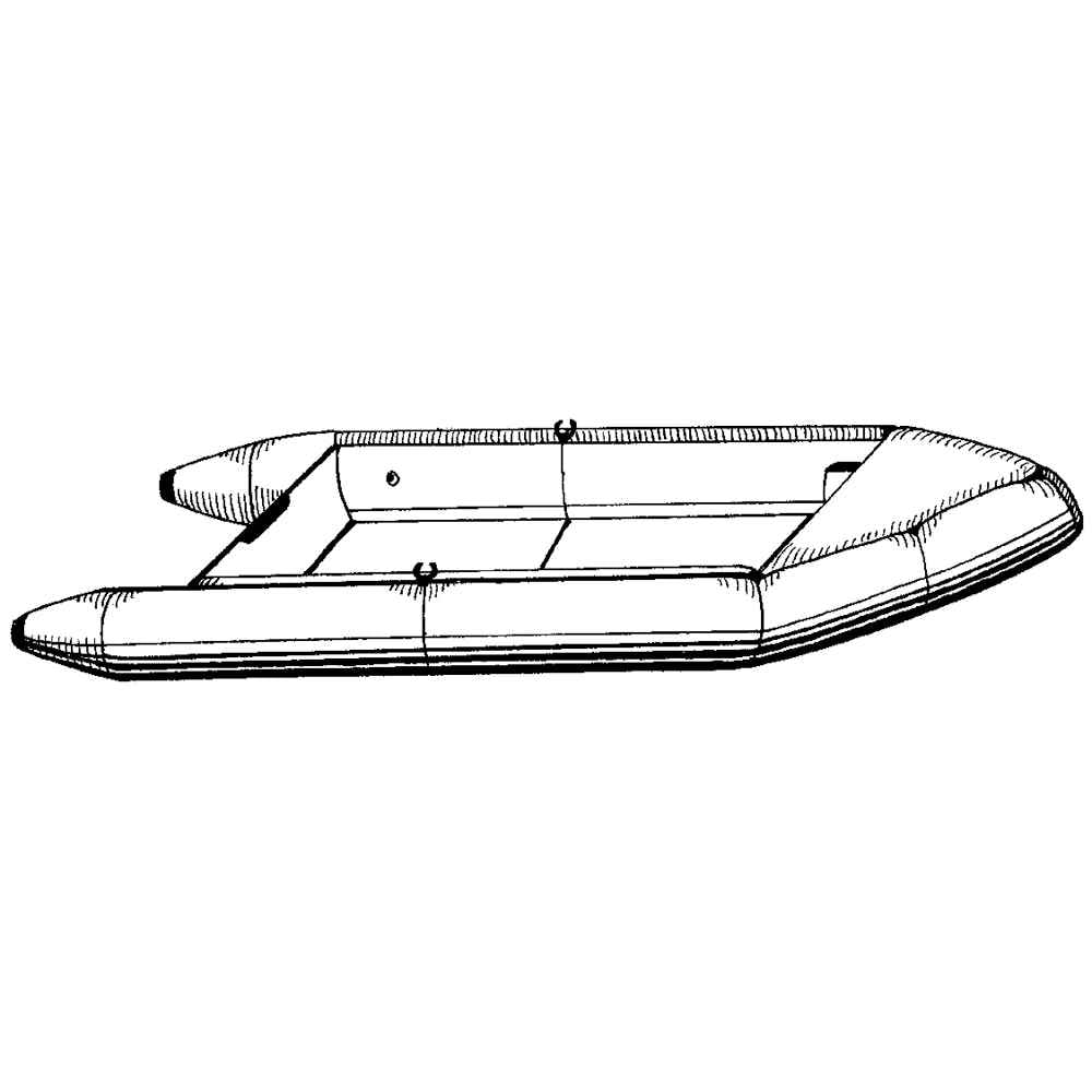 Performance Poly - Guard Styled - to - Fit Boat Cover f/10.5' Sport - Type Inflatable Boats - Grey - Young Farts RV Parts