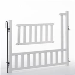 Pet Barrier Safety Step P1000 32" Height x 3 Foot Width; White; Vinyl - Young Farts RV Parts