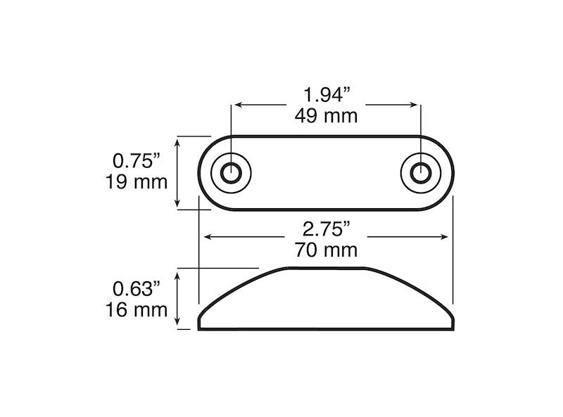 Peterson Mfg. V168R LED Clearance Light Red - Young Farts RV Parts