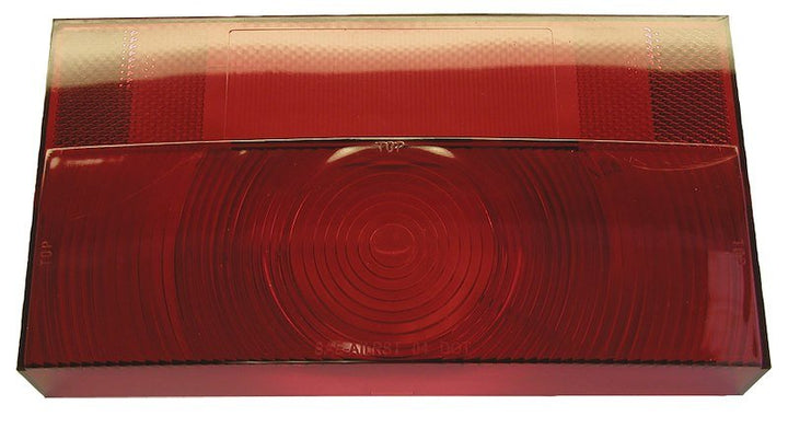 Peterson Mfg. V25911 - 25 Replacement Trailer Light Lens For Peterson Trailer Light Part Number 25922, Rectangular, Red - Young Farts RV Parts
