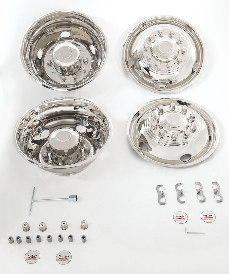 Phoenix USA ND1912 10 Lug Wheel Simulator 19.5 - Set of 4 - Young Farts RV Parts