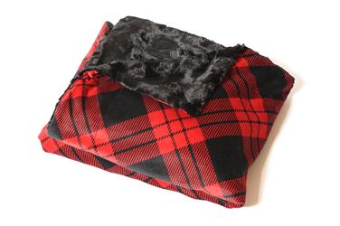 Picnic Blanket Camp Casual CC - 008BP The Throw; 50" x 60"; Red/ Black - Young Farts RV Parts