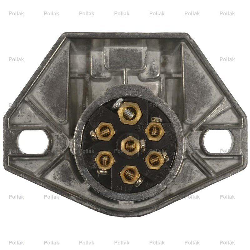 Pollak 11 - 720EP 7 - Way Connector Socket w/Pins - Young Farts RV Parts