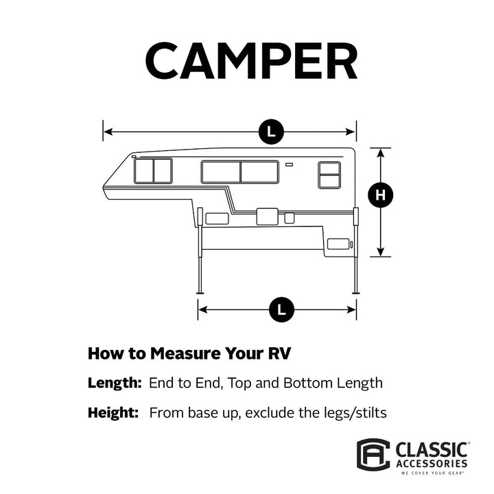 PolyPro 3 Truck Camper Cover 6 - 8' - Young Farts RV Parts