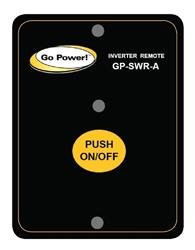 Power Inverter Remote Control Go Power 66886 For Go Power Inverter Part Number GP - SW1500; LED Status Indicator; With On/ Off Switch And 25 Foot Cable; Features Switching Between Full Invert Mode And Power Saving Mode - Young Farts RV Parts