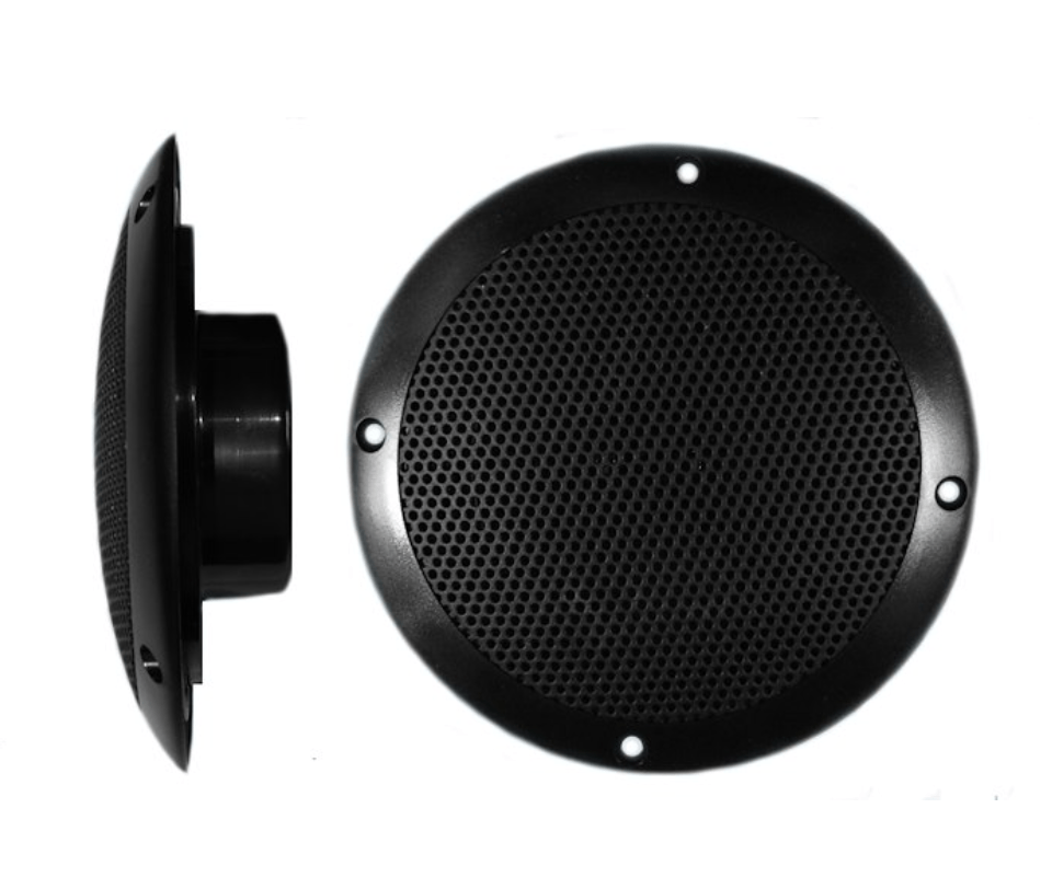PQN Audio ECO50 - 4BK Ultra - Slim 5" Speaker Set - Black - Young Farts RV Parts