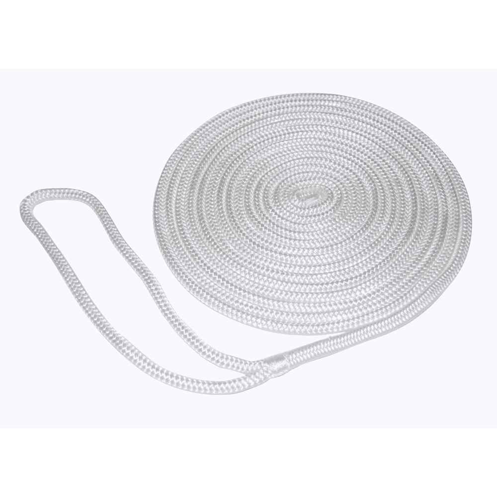 Premium Double Braided Nylon Dock Line, 25', 3/8