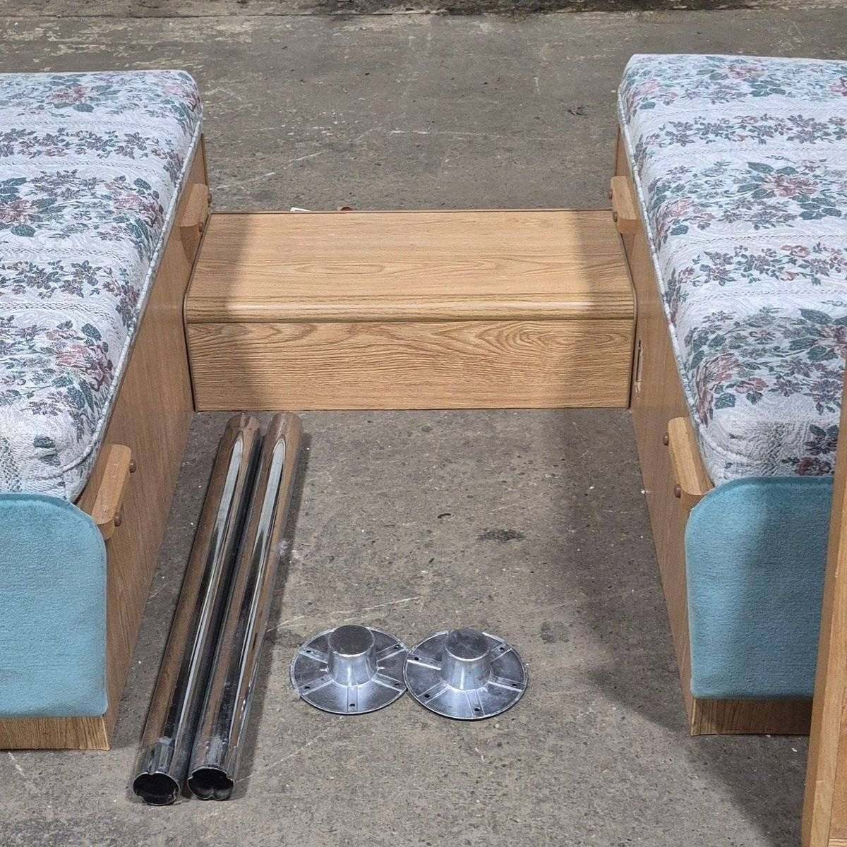 Used Complete RV Dinette Set, Does include table hardware - 78" x 40 3/4" x 32" - Photo 12