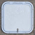 Used Radius Cornered Cargo Door - 17 7/8" X 17 7/8" X 1/2" - White Trim