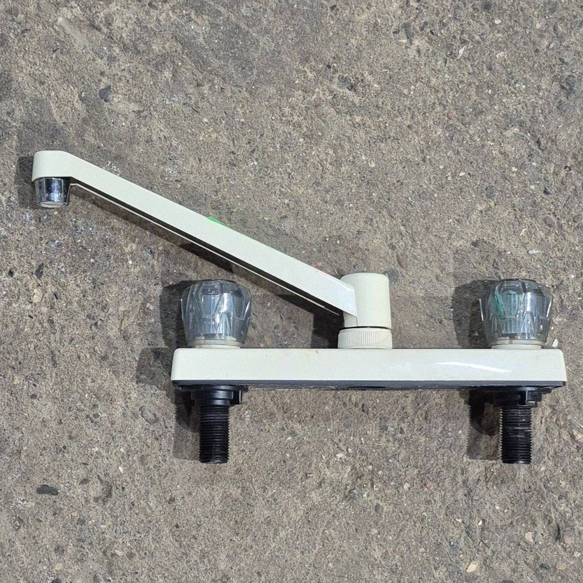Used 8" Kitchen Faucet, Bone, Smoked Knobs - Kitchen Faucet