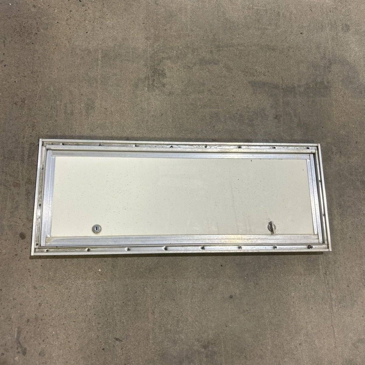 Used Square Cornered Cargo Door - 29.5 X 10.5 X .75 - Silver Trim