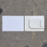 Used Screen Door Slide Panel Set, White - 11 1/4" x 9" - Used Entry Door Hardware
