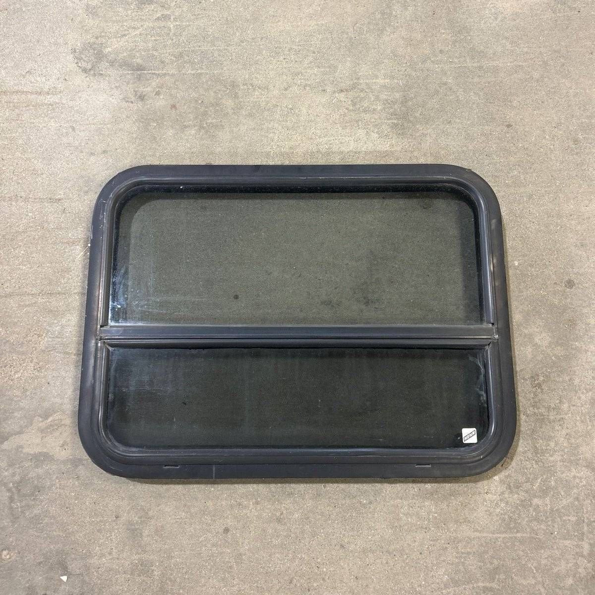 Used Black Radius Opening Window - 29.5 X 21.75 X 1.875 - Black Window