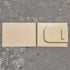 Used Screen Door Slide Panel Set, Beige - 11 1/4" x 9" - Used Entry Door Hardware