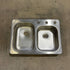 Used Double Kitchen Sink - 24.0" x 17.0" x 5.0" - Double Sink