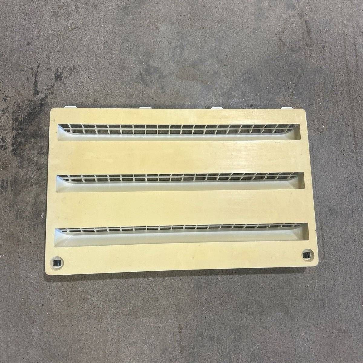 Used Dometic Air Intake Side Refrigerator Vent, Yellowed, No Frame - 3102277.021 - Louver Vents