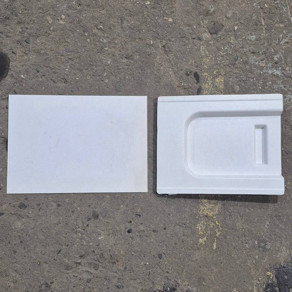 Used Screen Door Slide Panel Set, White - 11 1/4" x 9" - Photo 2
