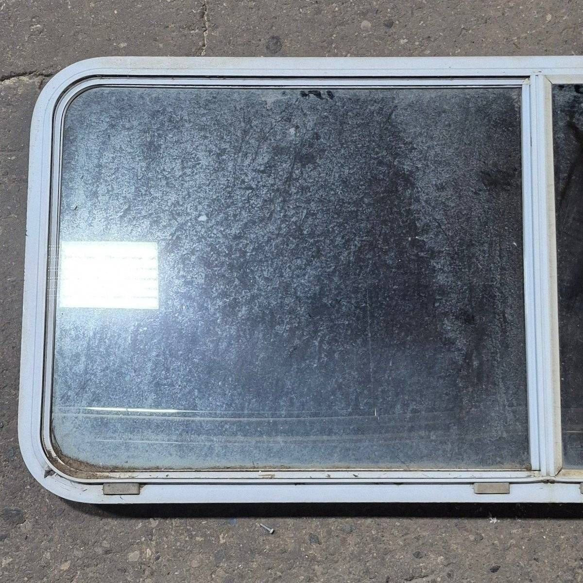 Used White Radius Opening Window - 57 1/4" X 24 1/2" X 2" - Photo 2