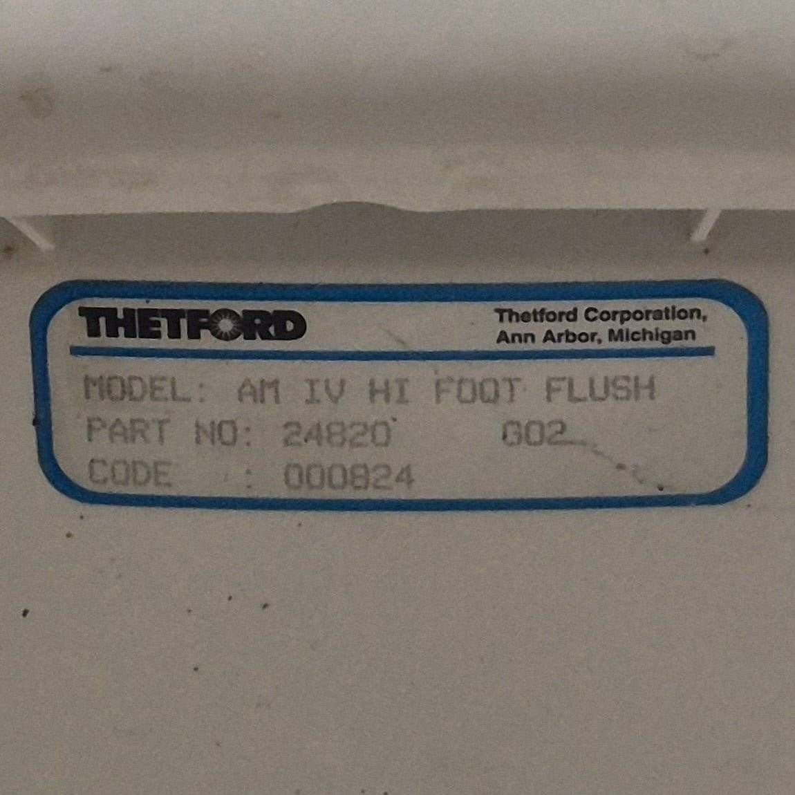 Used Complete Thetford Toilet, Foot Flush, High Profile, White - AQUA MAGIC IV , 24820 - Photo 2