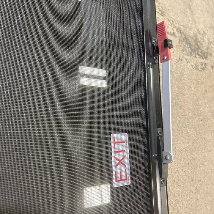 Used Black Radius Frameless Emergency Opening Window : 29 1/2" X 21 1/2 X 1 7/8" D - Photo 3