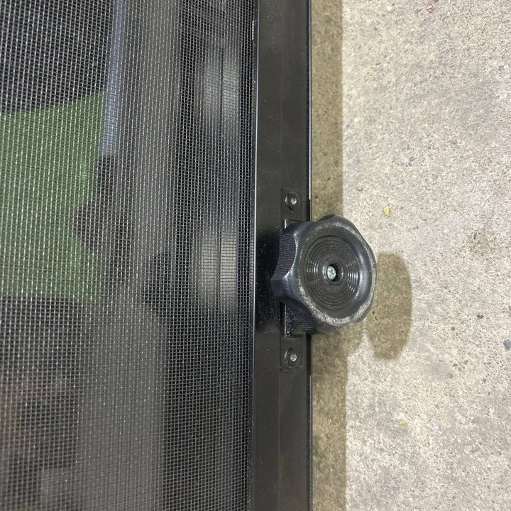 Used Black Radius Frameless Emergency Opening Window : 29 1/2" X 21 1/2 X 1 7/8" D - Photo 3