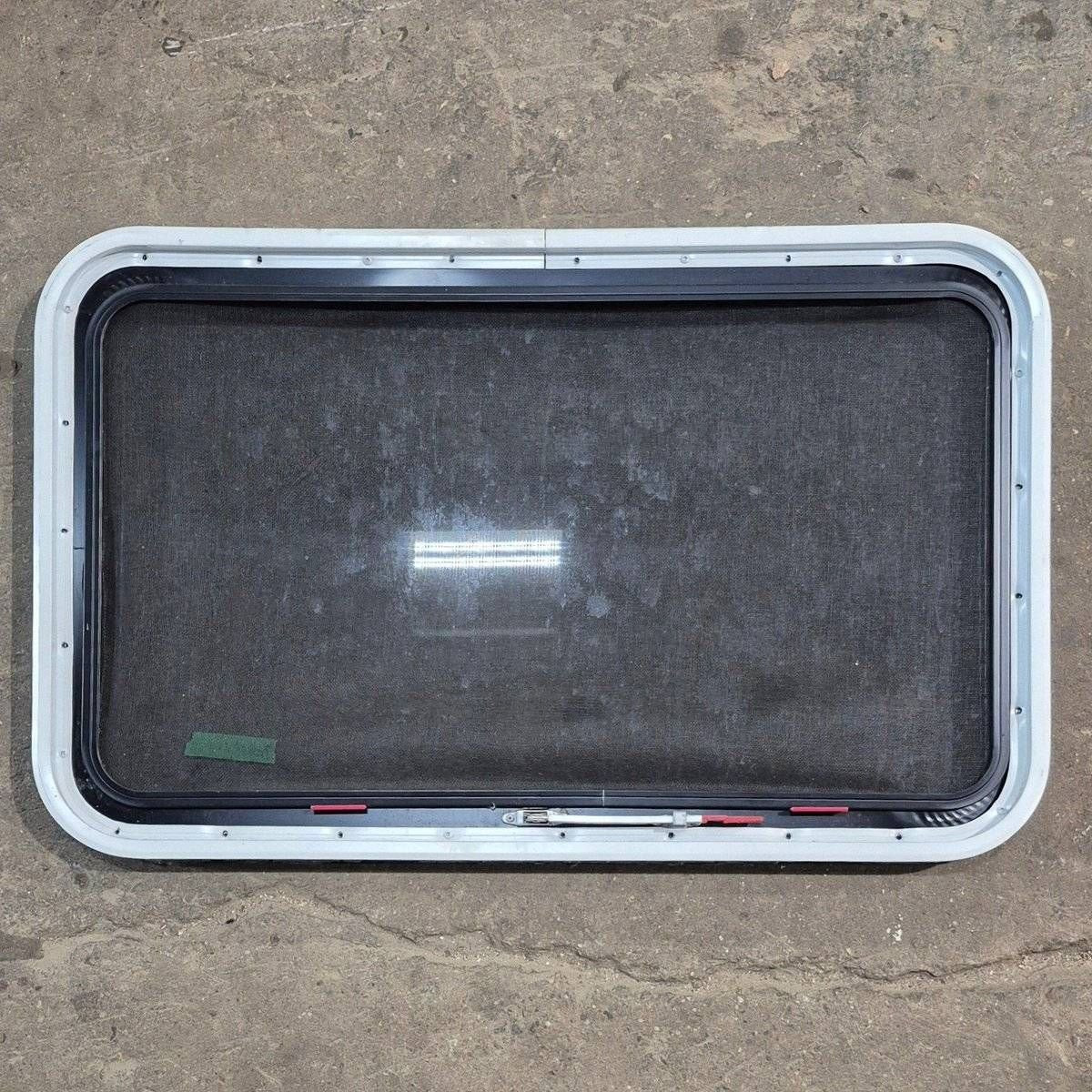 Used Black Radius Emergency Opening Window - 35 1/8