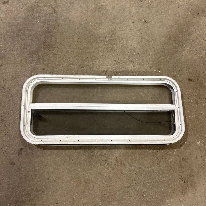 Used White Radius Opening Window - 35.5 X 14.5 X 2.0 - Photo 4