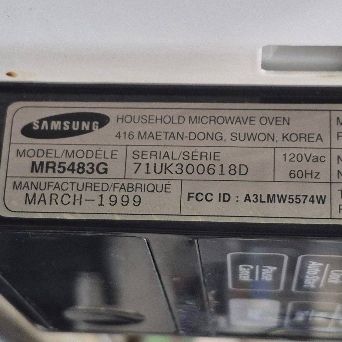 Used Samsung RV Microwave, 20 3/8