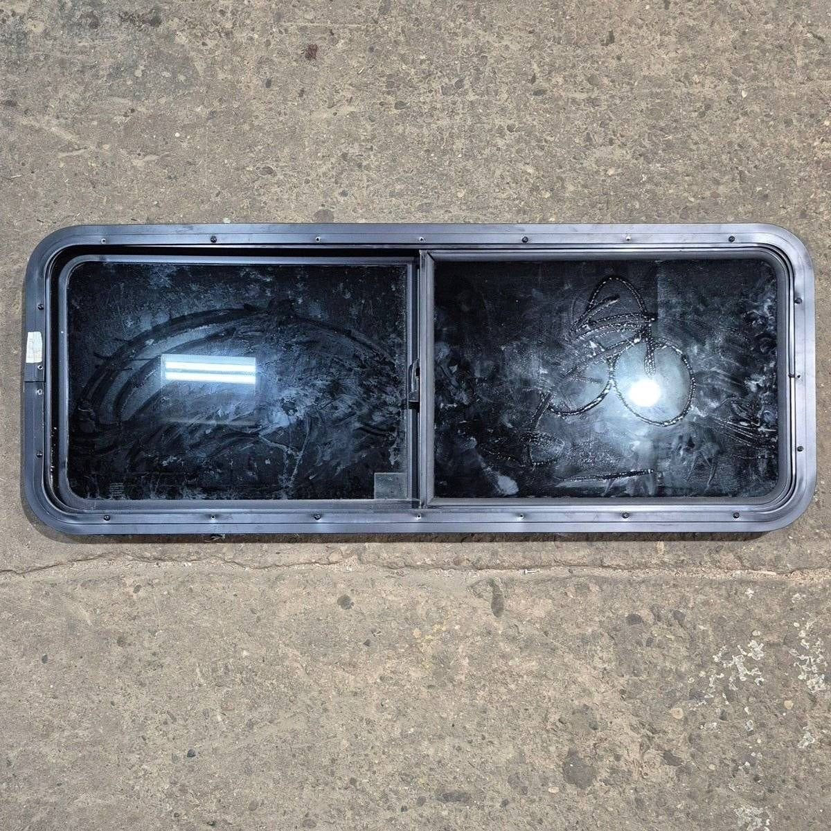 Used Black Radius Opening Window - 47 1/2" X 17 1/2" X 1 7/8" - Photo 5