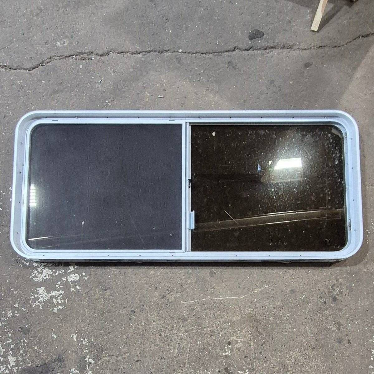 Used White Radius Opening Window - 57 1/4" X 24 1/2" X 2" - Photo 5