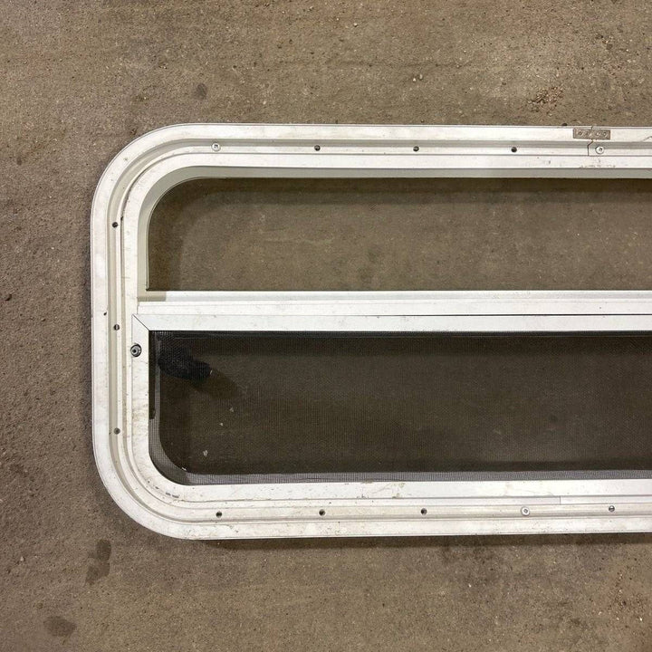 Used White Radius Opening Window - 35.5 X 14.5 X 2.0 - Photo 5