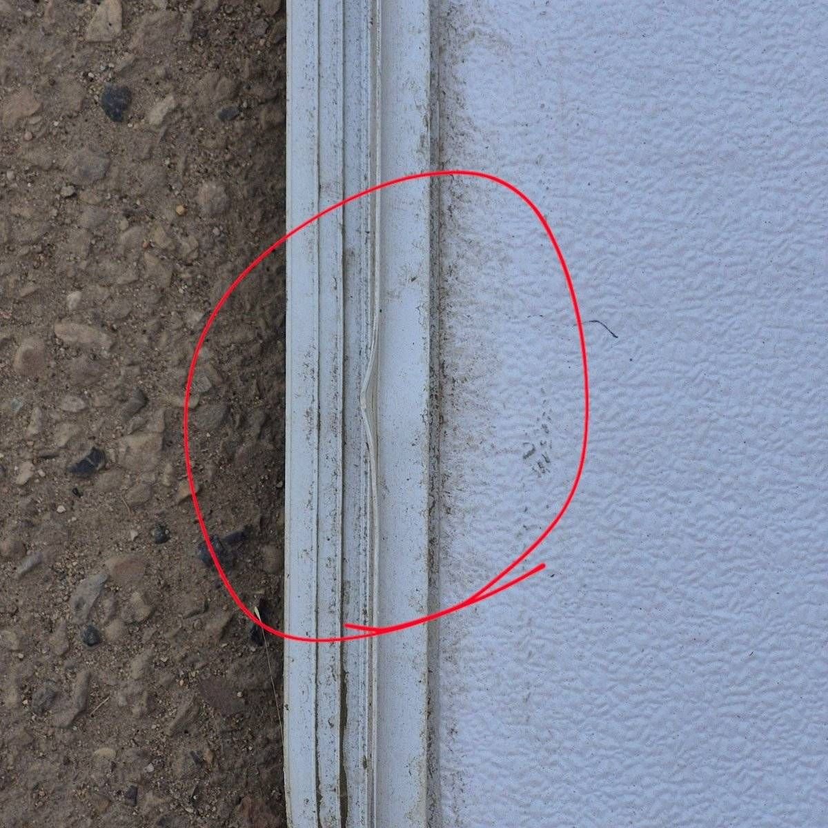 Used Radius Propane/ Battery Cargo Door - 59 5/8