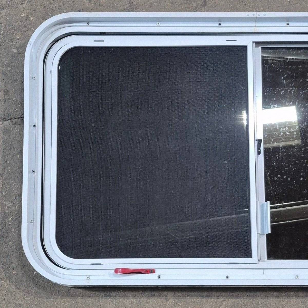 Used White Radius Emergency Opening Window - 42 5/8" X 24 3/8" X 1 7/8" - Photo 6