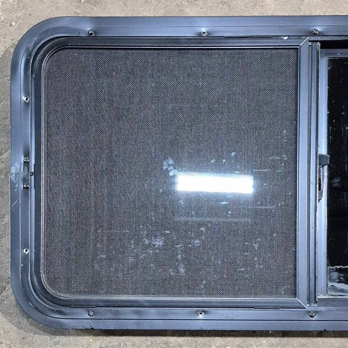 Used Black Radius Opening Window - 36 1/8