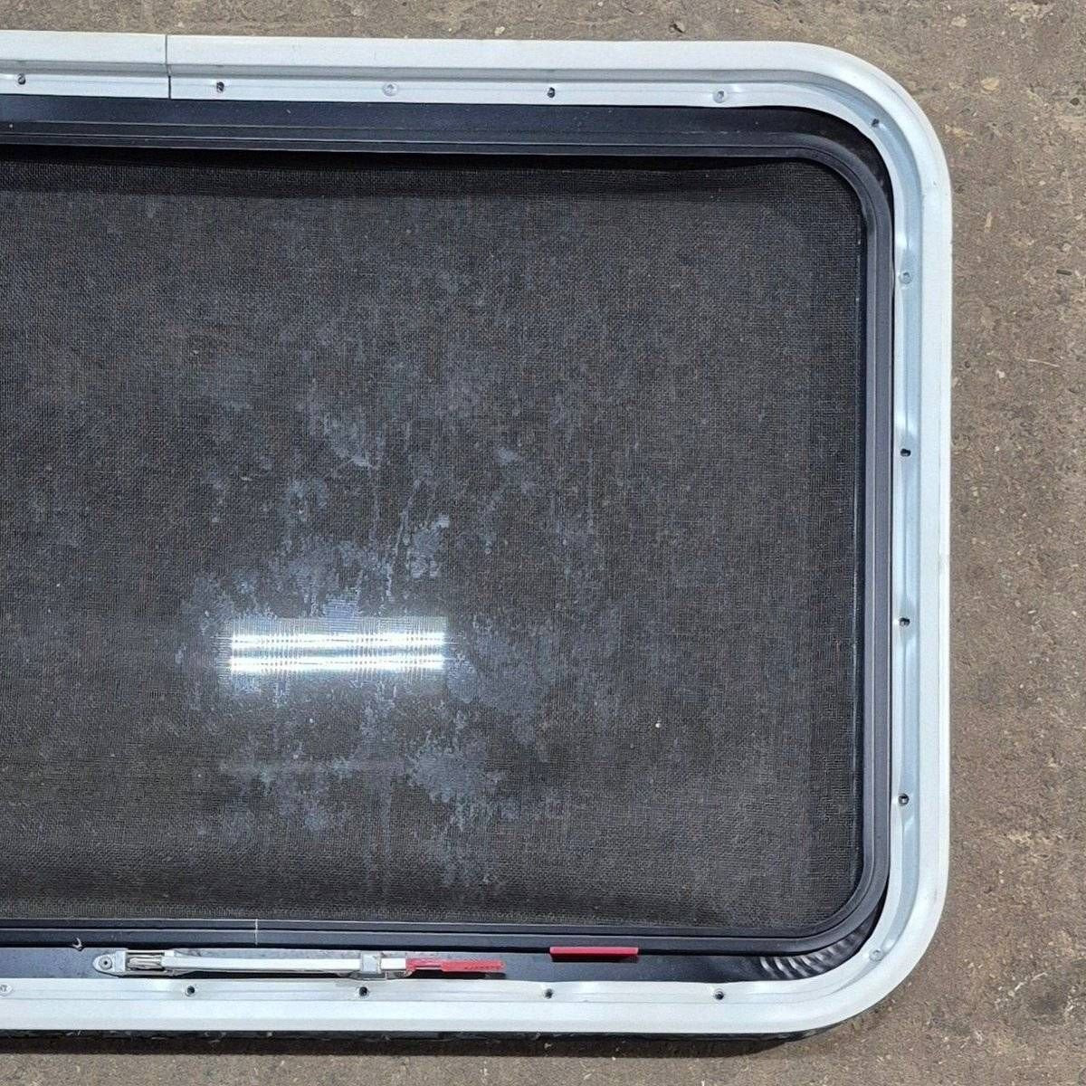 Used Black Radius Emergency Opening Window - 35 1/8