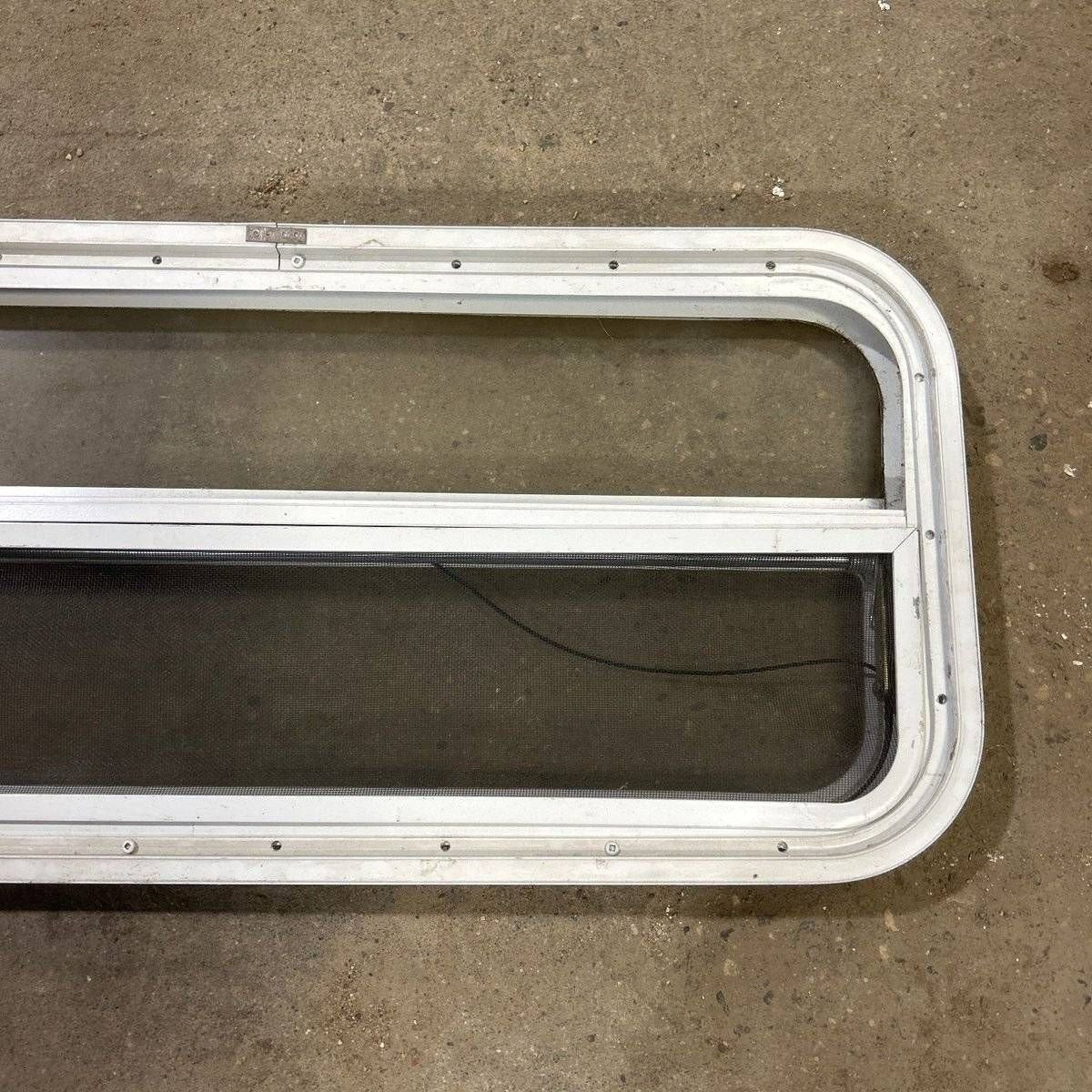 Used White Radius Opening Window - 35.5 X 14.5 X 2.0 - Photo 6