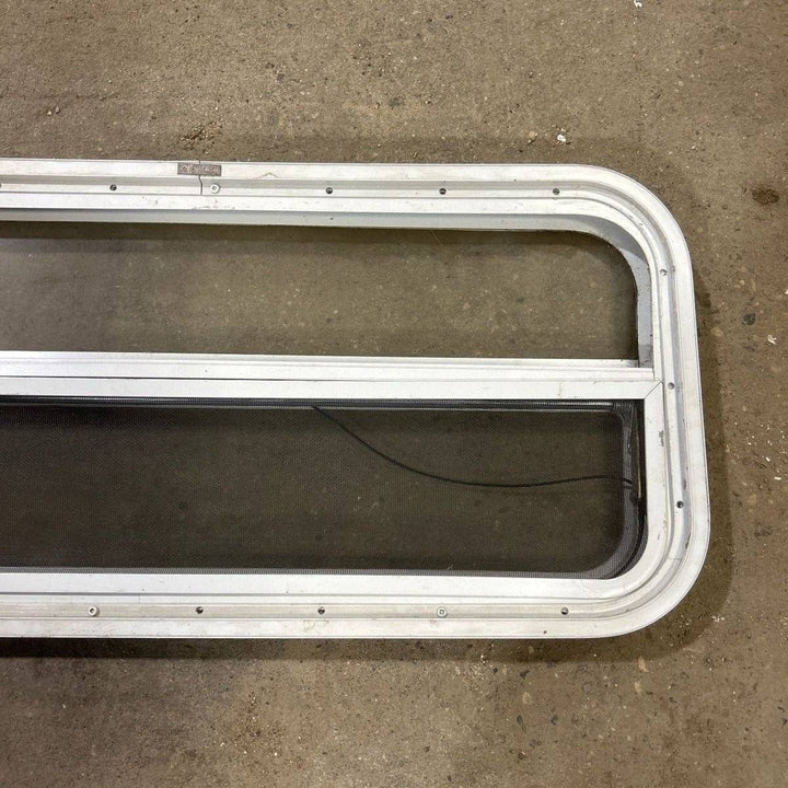 Used White Radius Opening Window - 35.5 X 14.5 X 2.0 - Photo 6