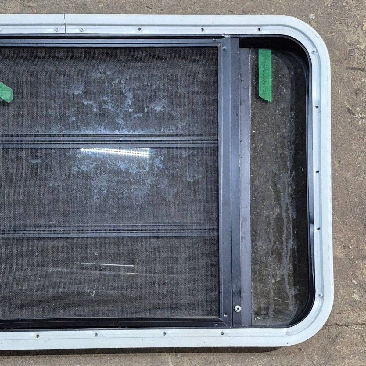 Used Black Radius Opening Window - 35 1/8