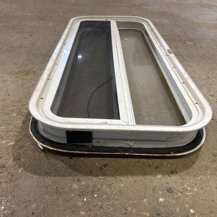 Used White Radius Opening Window - 35.5 X 14.5 X 2.0 - Photo 7