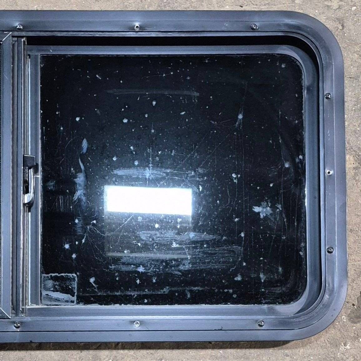 Used Black Radius Opening Window - 36 1/8