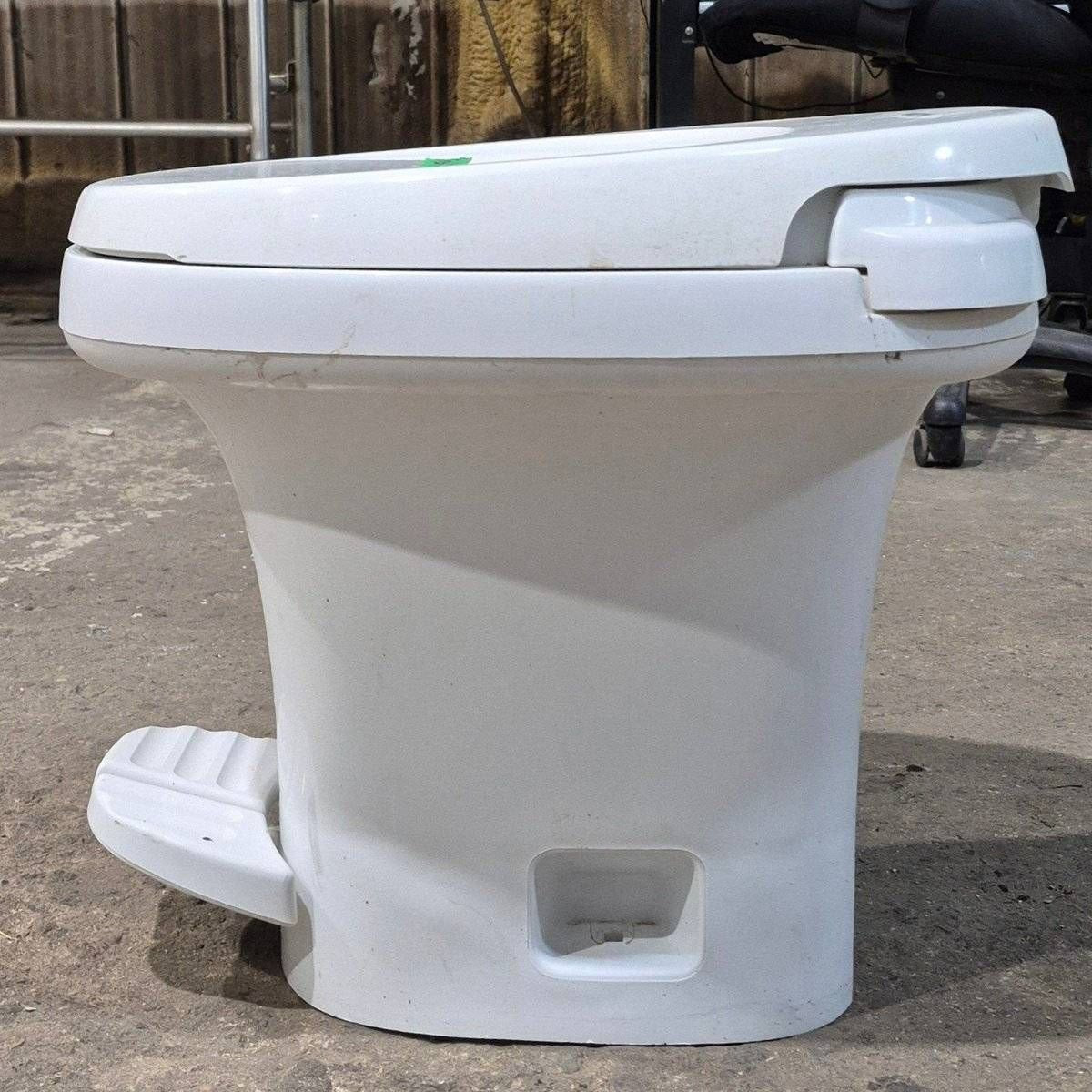 Used Complete Thetford Toilet, Foot Flush, High Profile, White - AQUA MAGIC IV , 24820 - Photo 8