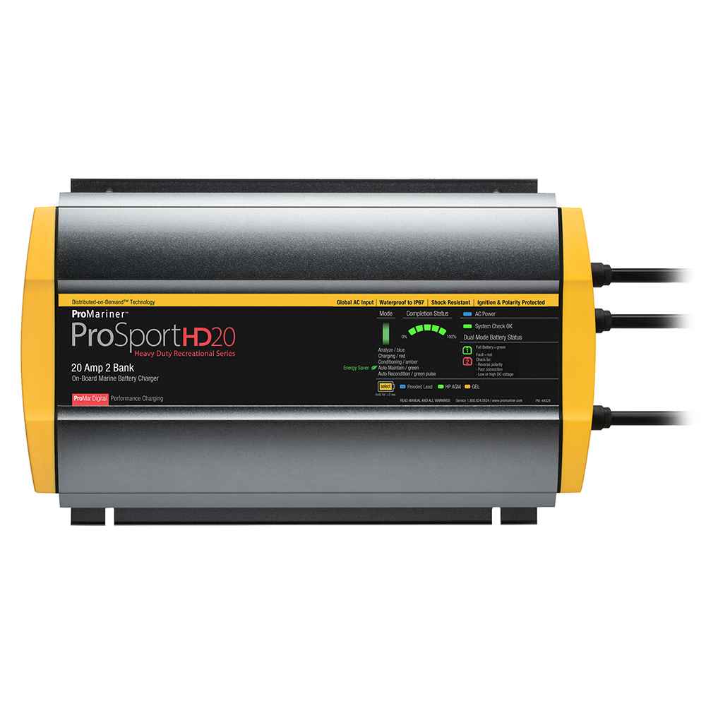 ProSportHD 20 Global Gen 4 - 20 Amp - 2 Bank Battery Charger - Young Farts RV Parts