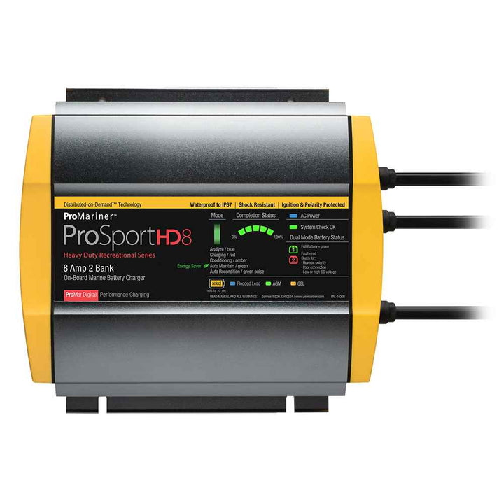 ProSportHD 8 Gen 4 - 8 Amp - 2 Bank Battery Charger - Young Farts RV Parts