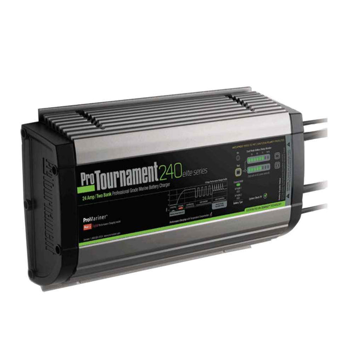ProTournament 240 |i~elite|/i~ Dual Charger - 24 Amp, 2 Bank - Young Farts RV Parts