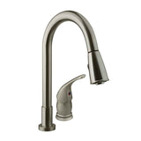 Dura Faucet DF-NMK503-SN Pull-Down Kitchen Faucet, Satin Nickel