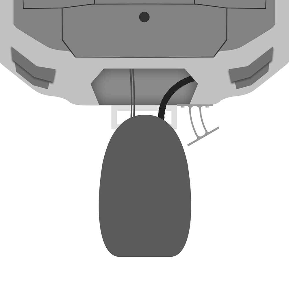 Raptor Direct Mount Angle Bracket - White - Young Farts RV Parts